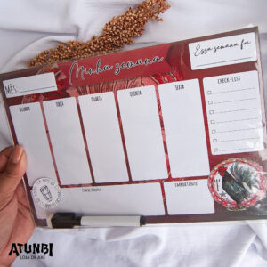 Planner de geladeira Exú