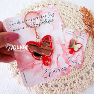 Chaveiro Espelho Borboleta