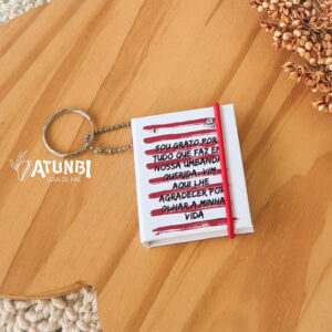 Chaveiro Post It Sou Grato