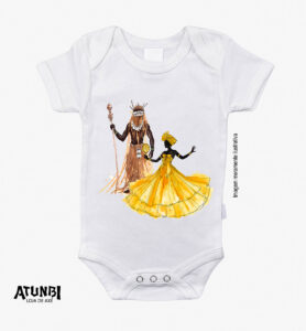 Body Bebê Meu Ori Aquarela