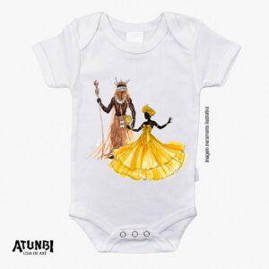 Body Bebê Meu Ori Aquarela