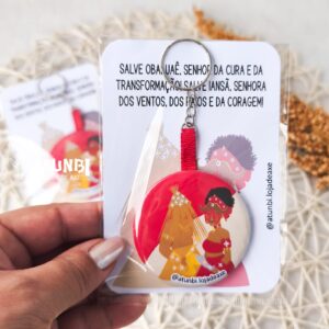 Chaveiro Espelho de Bolsa Meu Ori